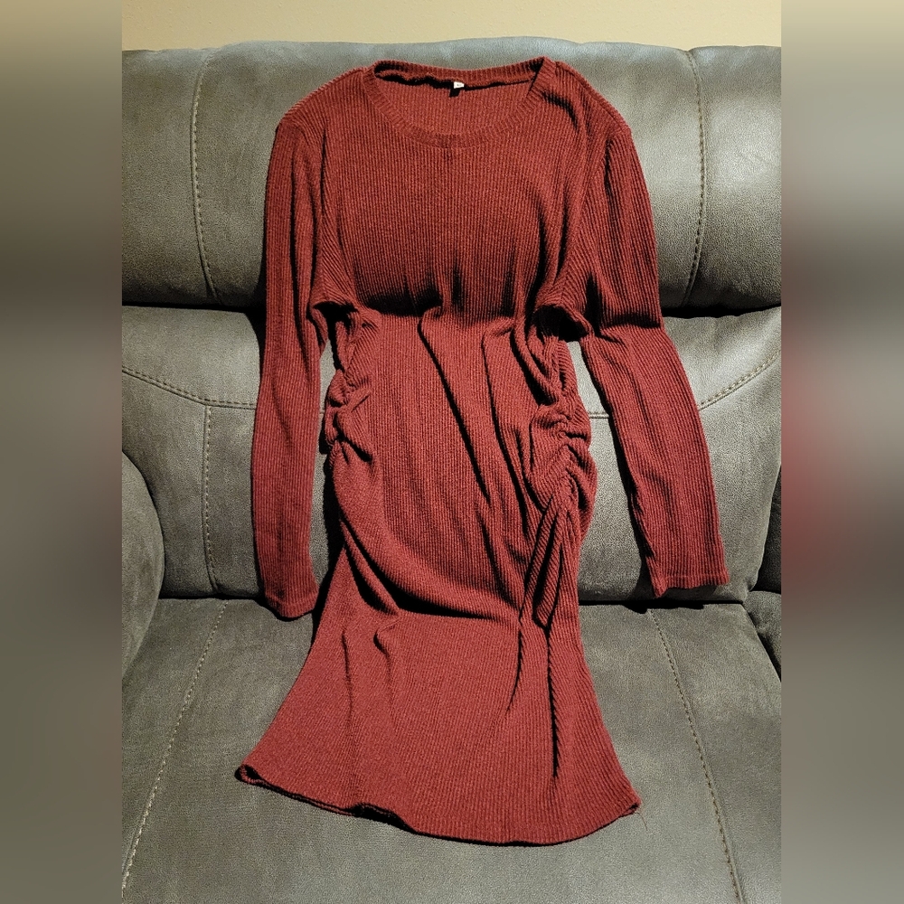 Maternity ruched dress